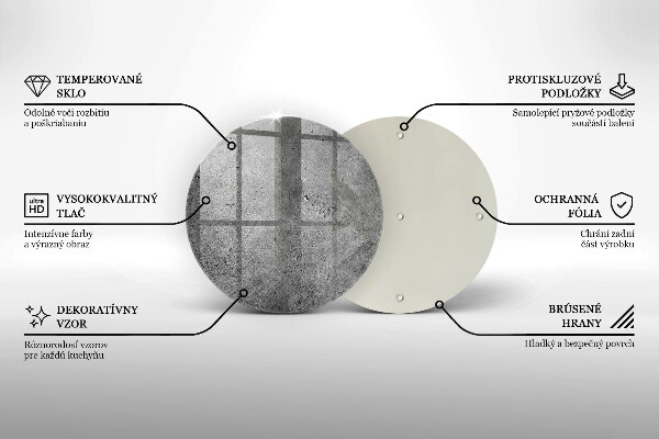 Chopping board glass Concrete stone texture