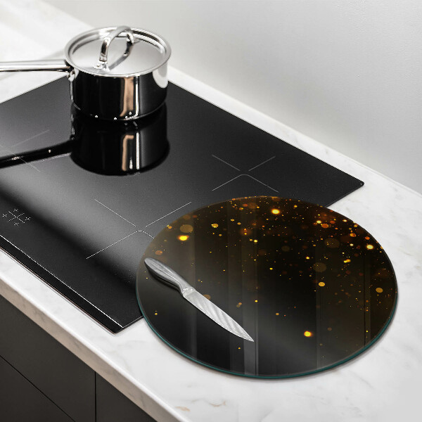 Chopping board Golden glitter