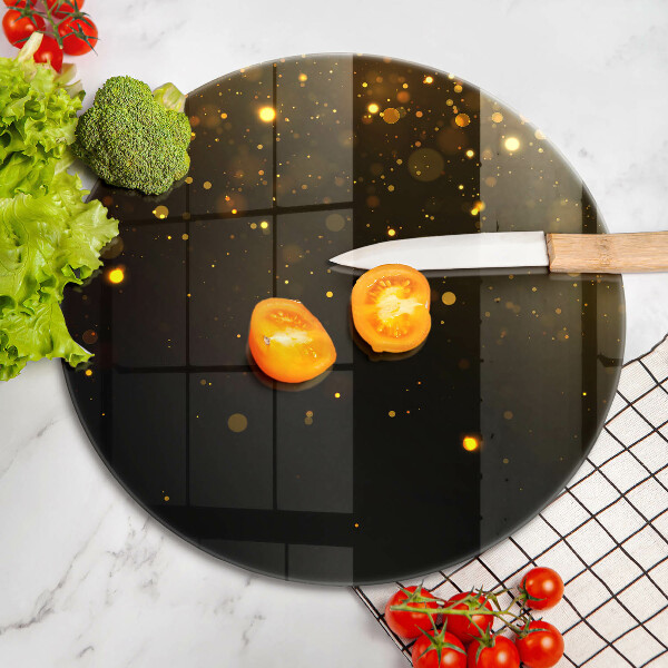 Chopping board Golden glitter