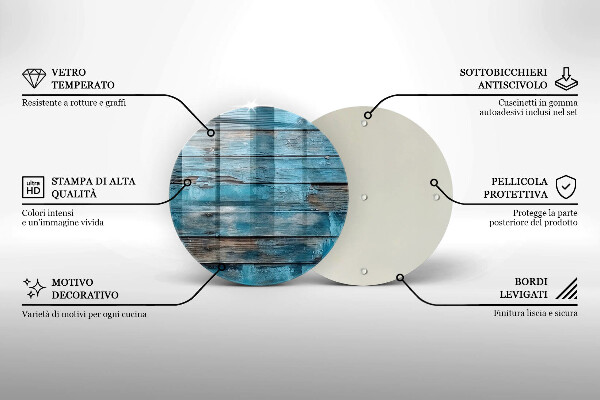 Chopping board Blue old boards