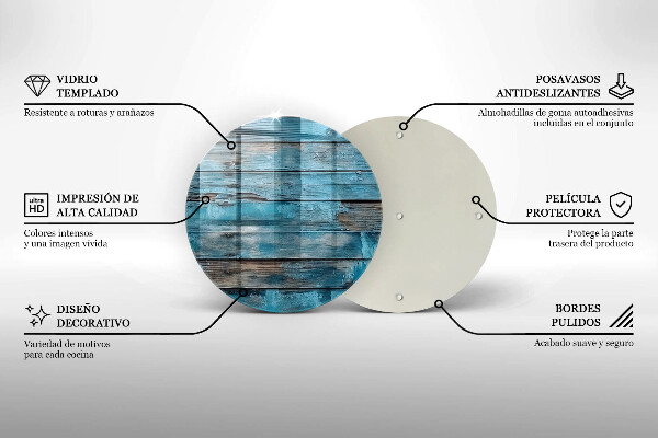 Chopping board Blue old boards