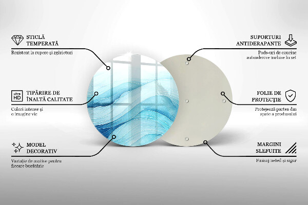 Chopping board Abstract waves