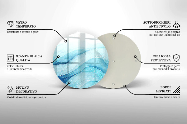 Chopping board Abstract waves