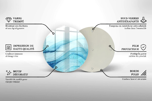 Chopping board Abstract waves