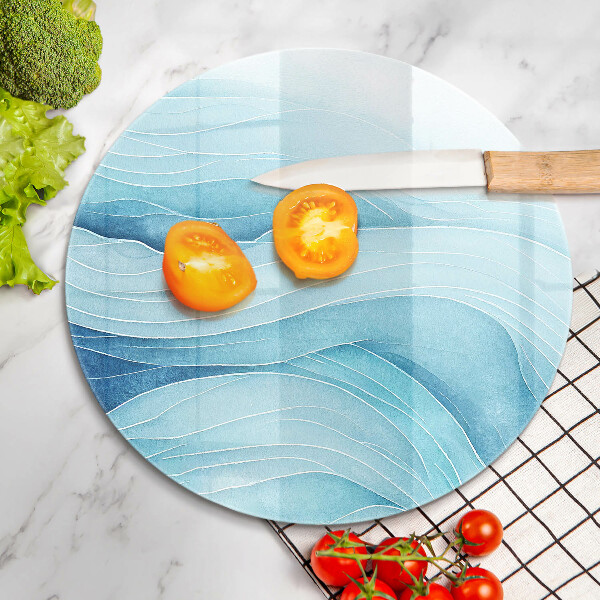 Chopping board Abstract waves