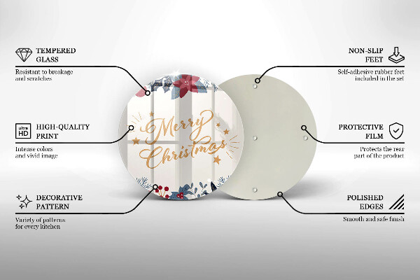 Chopping board The inscription Mera Christmas