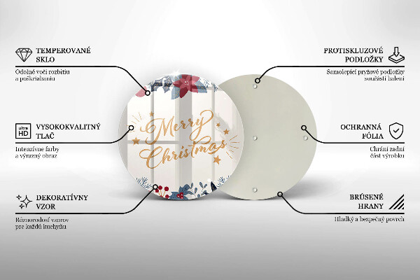 Chopping board The inscription Mera Christmas