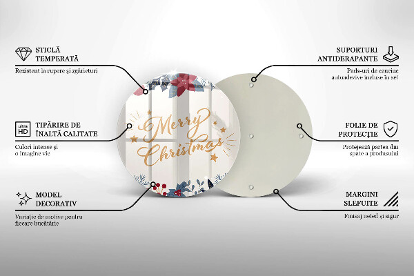 Chopping board The inscription Mera Christmas