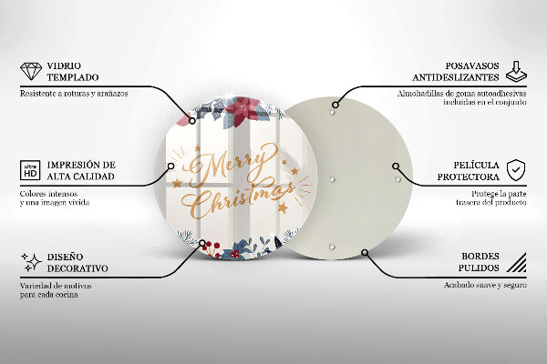 Chopping board The inscription Mera Christmas