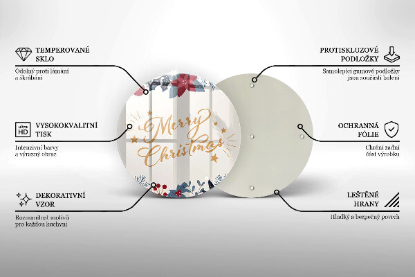 Chopping board The inscription Mera Christmas