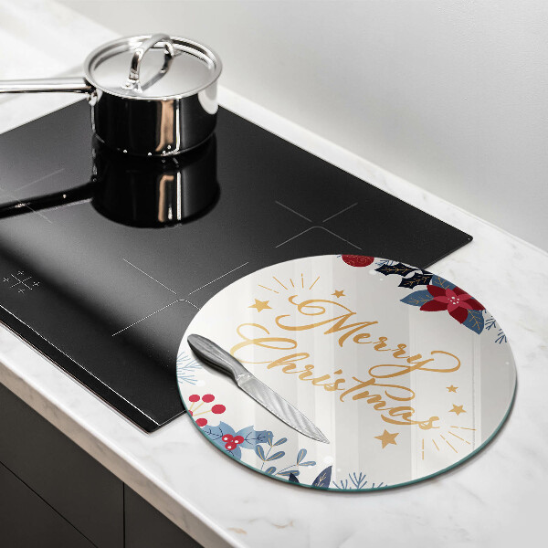 Chopping board The inscription Mera Christmas