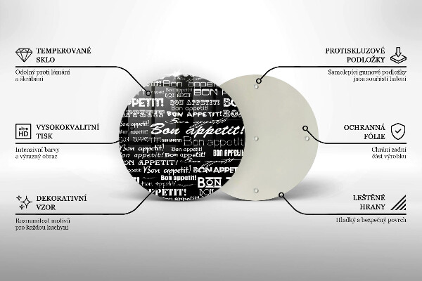 Chopping board glass Kitchen text Bon Appetit