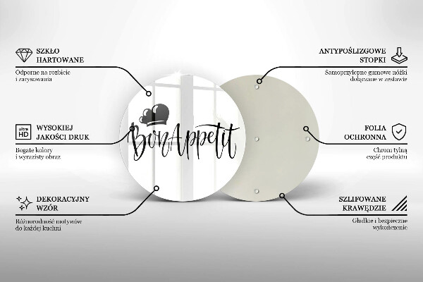 Chopping board The inscription Bon Appetit