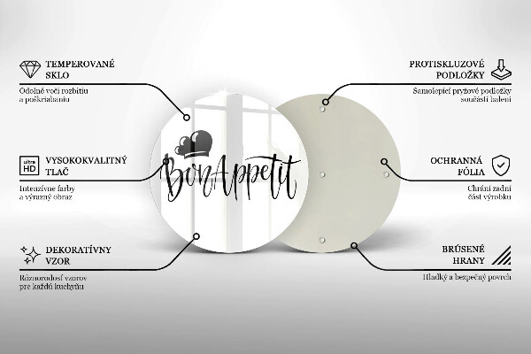 Chopping board The inscription Bon Appetit