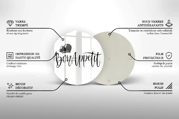 Chopping board The inscription Bon Appetit