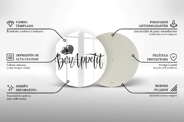 Chopping board The inscription Bon Appetit