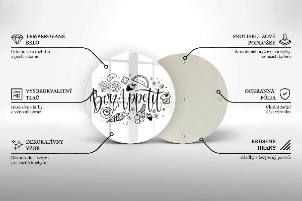 Chopping board The inscription Bon Appetit