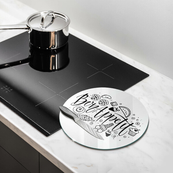 Chopping board The inscription Bon Appetit