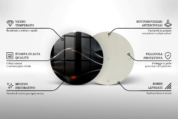 Chopping board 3D design abstraction