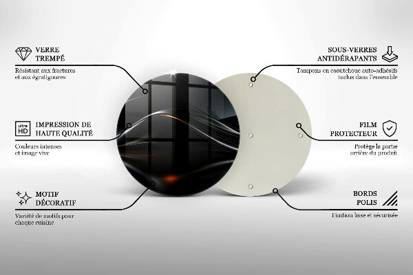 Chopping board 3D design abstraction