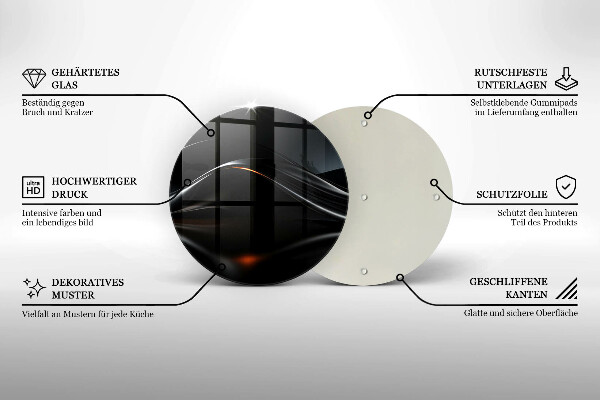 Chopping board 3D design abstraction