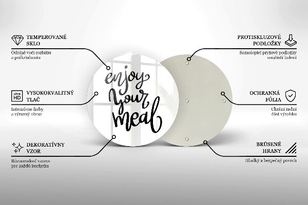 Chopping board The inscription Enjoy Yout Meal