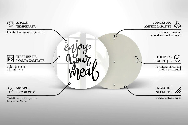 Chopping board The inscription Enjoy Yout Meal