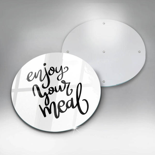 Chopping board The inscription Enjoy Yout Meal