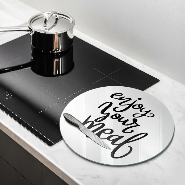 Chopping board The inscription Enjoy Yout Meal
