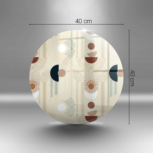 Chopping board glass Boho shapes geometry