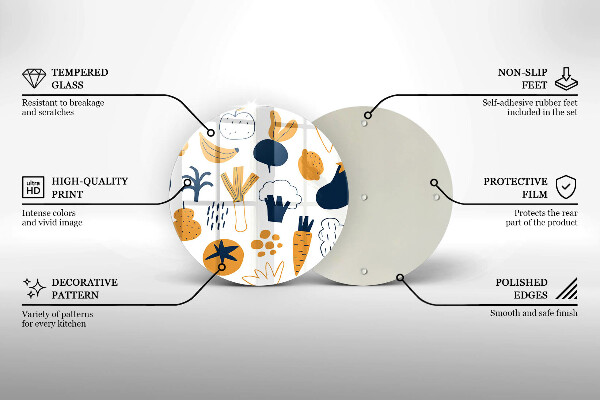 Chopping board glass Food illustration