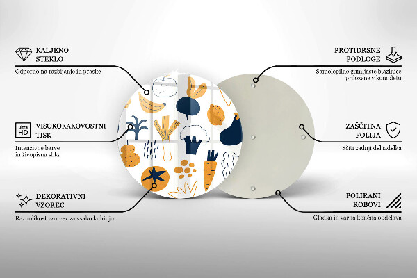 Chopping board glass Food illustration