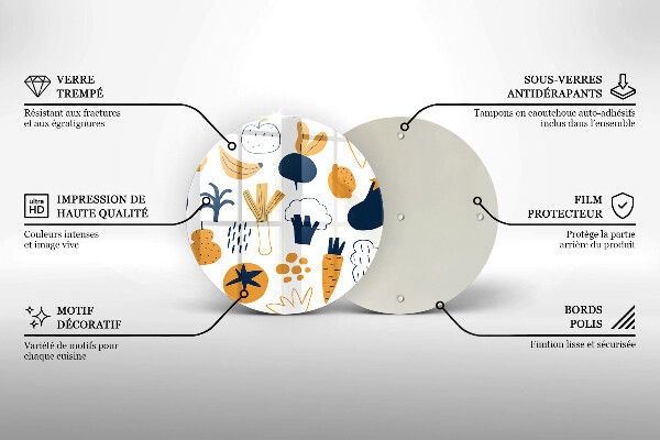Chopping board glass Food illustration