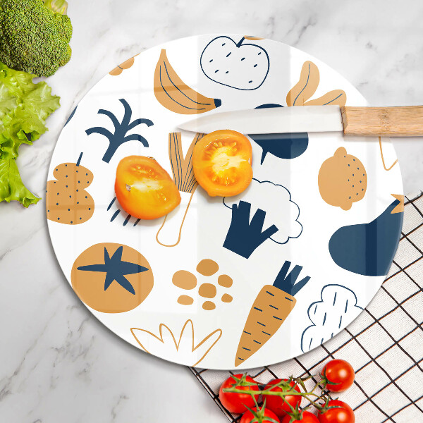 Chopping board glass Food illustration