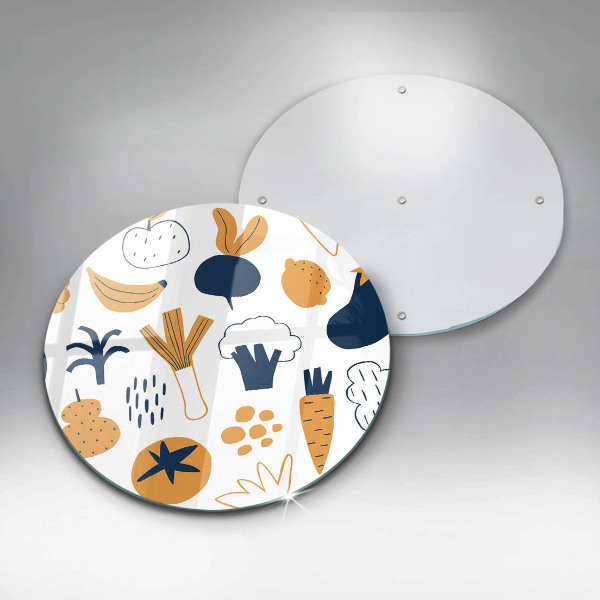 Chopping board glass Food illustration