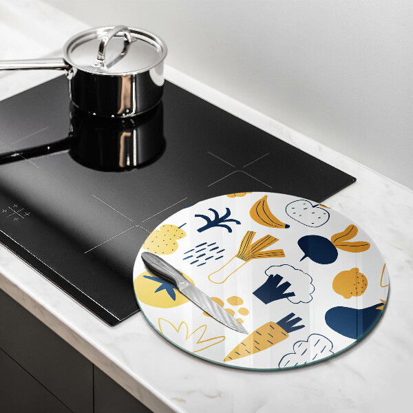 Chopping board glass Food illustration