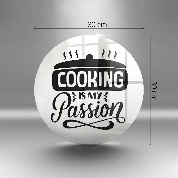 Chopping board glass Cooking is my passion