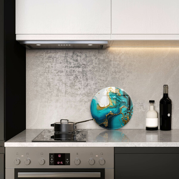 Chopping board Turquoise abstraction