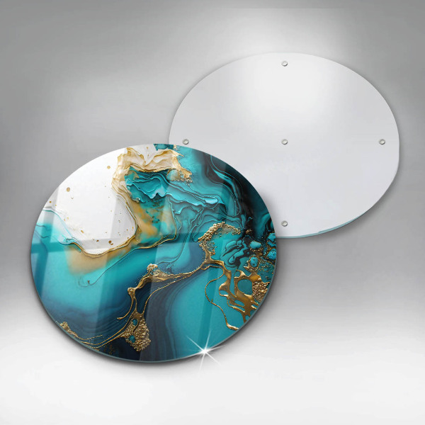 Chopping board Turquoise abstraction