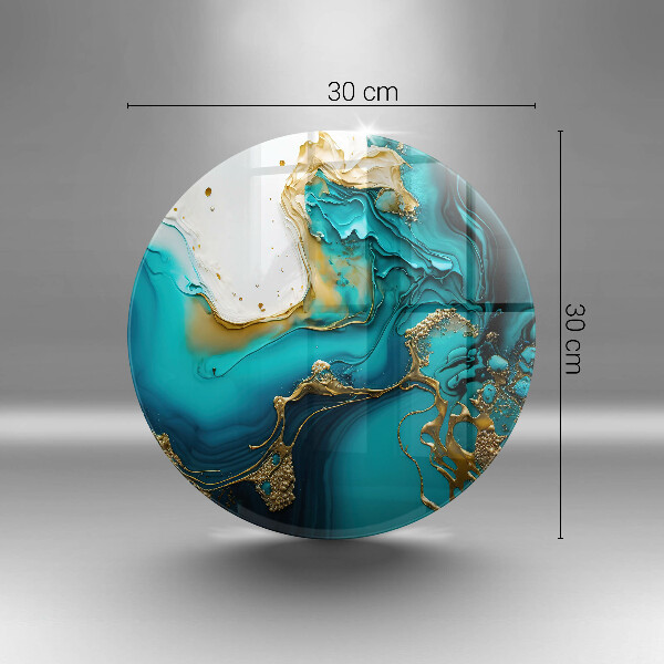 Chopping board Turquoise abstraction