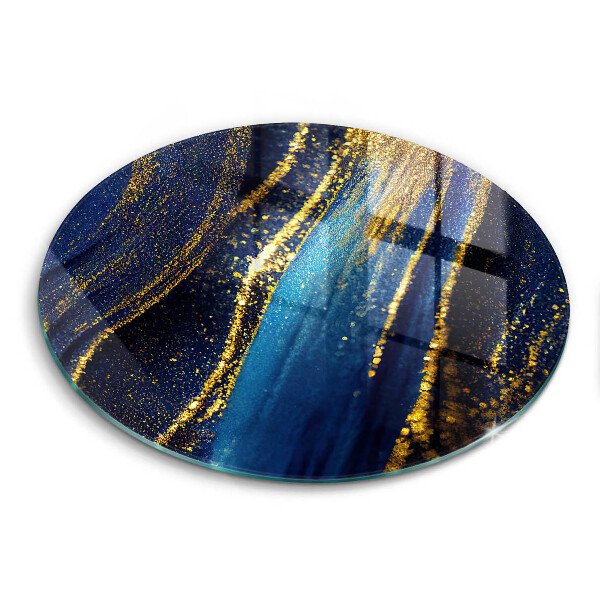 Chopping board Navy blue abstraction