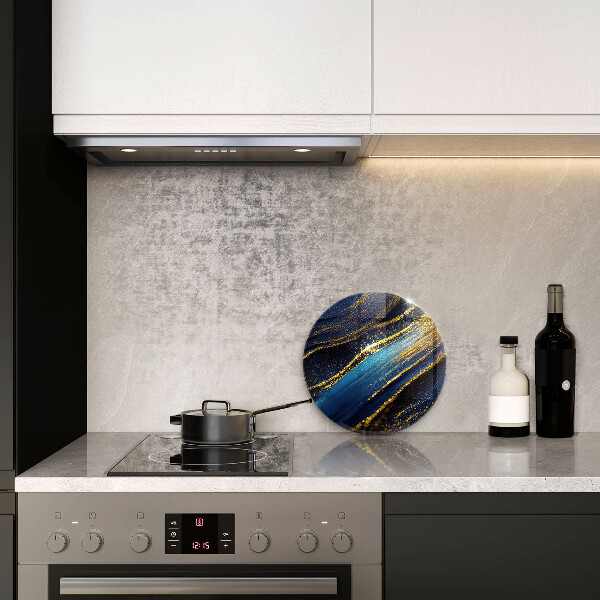 Chopping board Navy blue abstraction