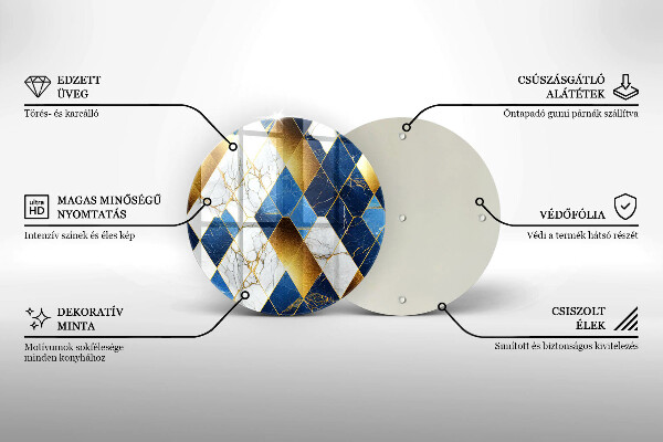 Chopping board Golden Rombs Marble