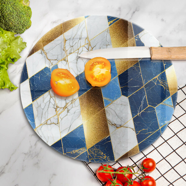 Chopping board Golden Rombs Marble