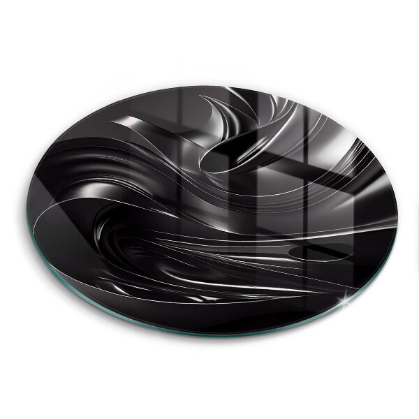 Chopping board Black mass abstraction