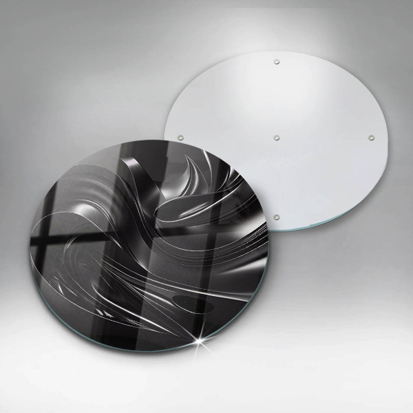 Chopping board Black mass abstraction