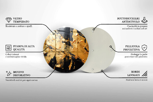 Chopping board Elegant paint texture