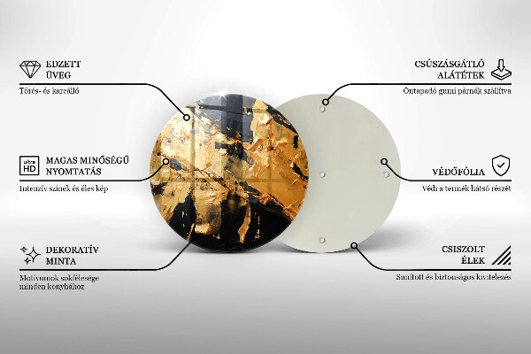 Chopping board Elegant paint texture