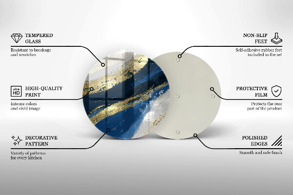 Chopping board Texture with gold