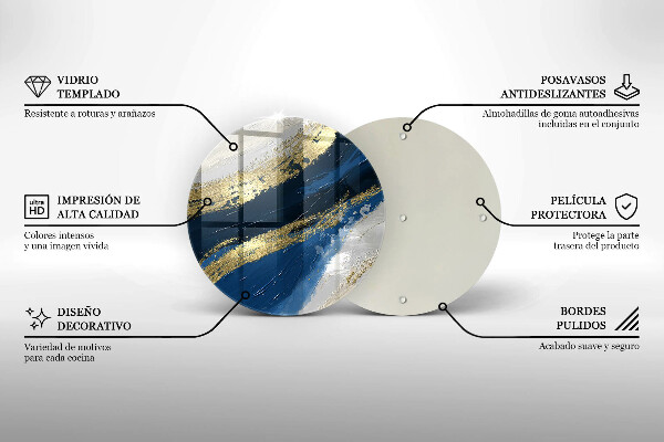 Chopping board Texture with gold